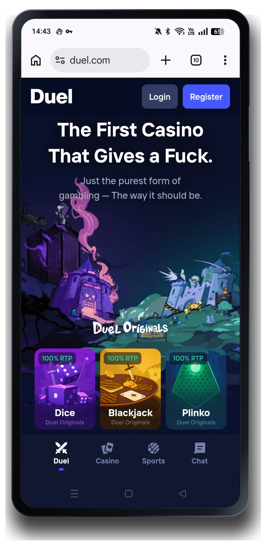 Duel home on a mobile phone